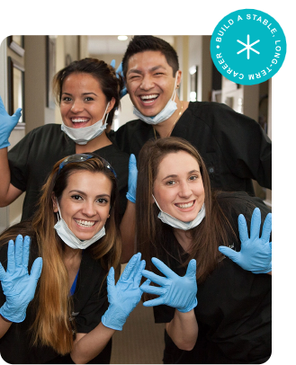 Dental Assistant Students posing
