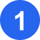 blue circle with number 1