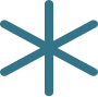 Blue Asterisk Icon