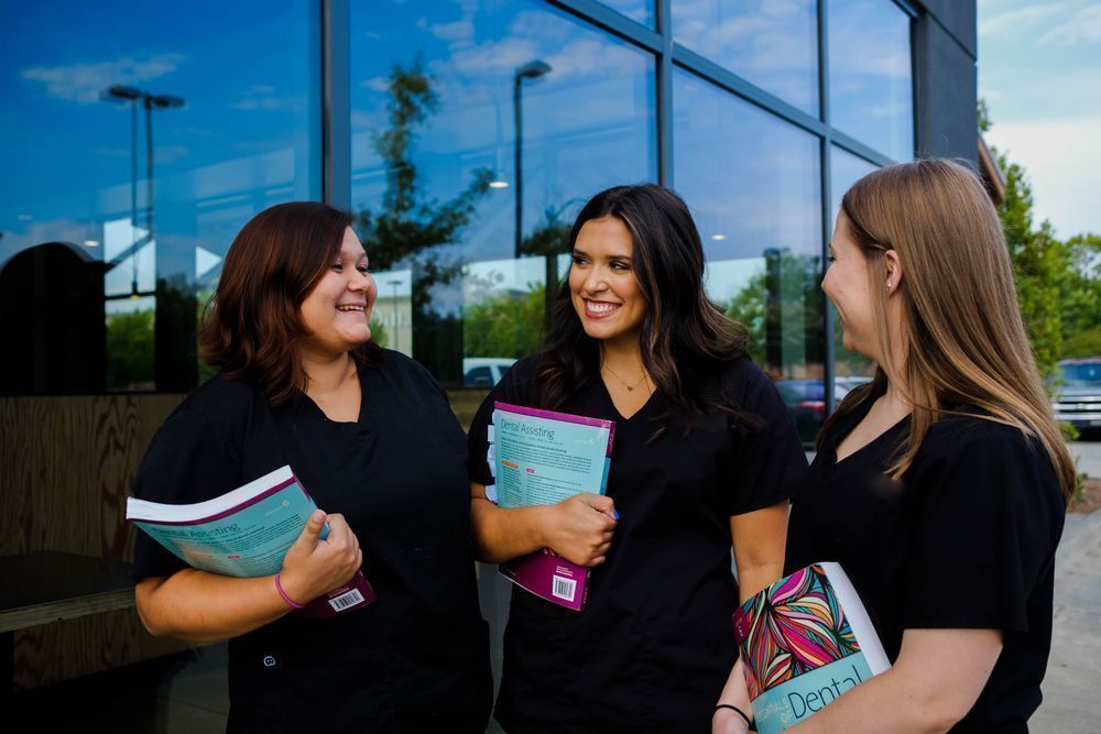 Medical assistant students building clinical skills