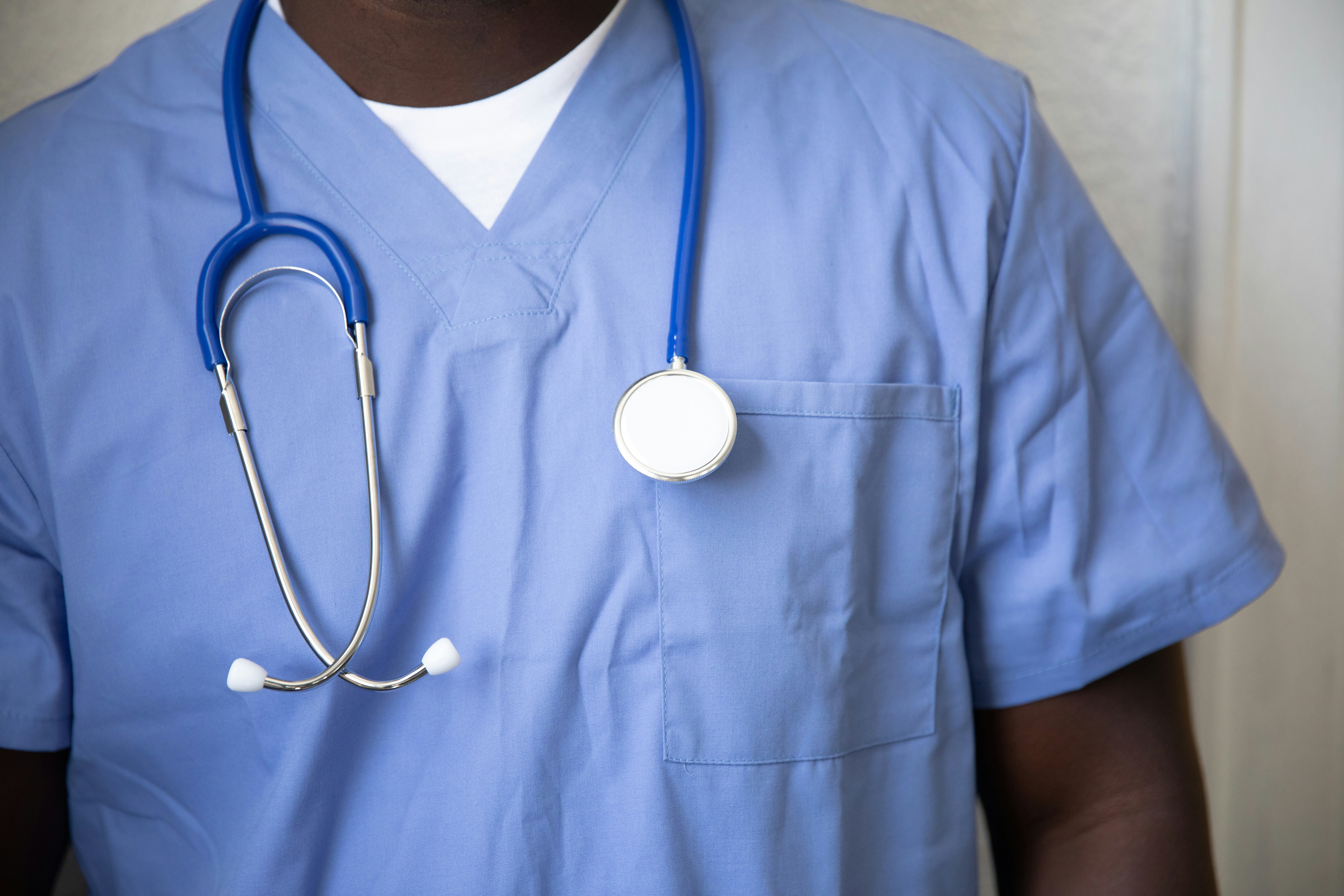 medical assistant scrubs and stethoscope