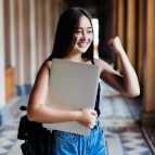 Student in dental office training with their instructor on a patient.